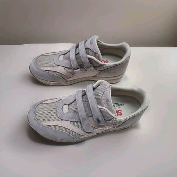 SAS JV Mesh Adjustable Dual Strap Comfort Walking Sneaker Women's Size 8.5 Wide - Picture 2 of 5